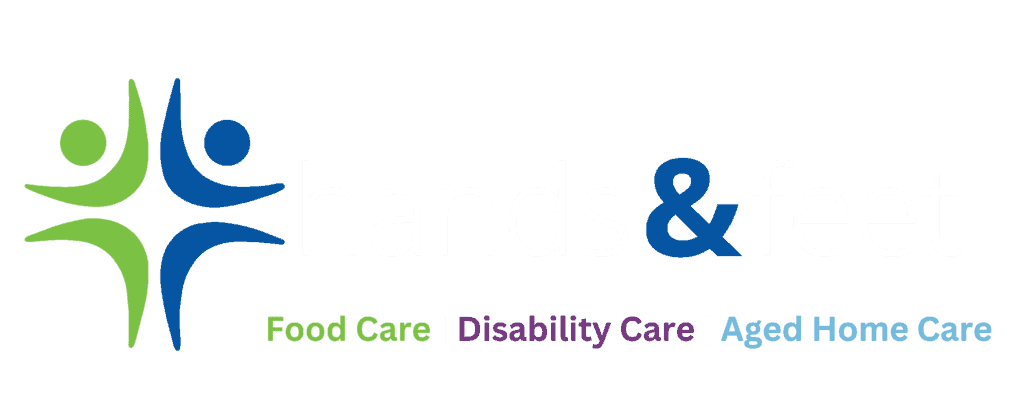 H&f logo with coloured care names